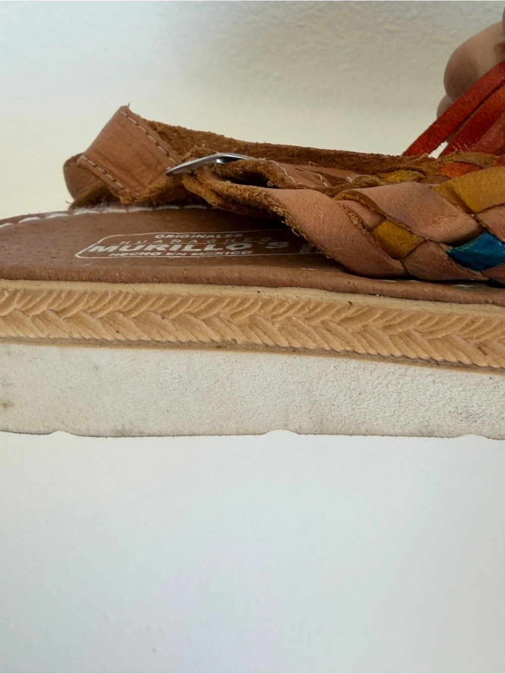 Multicolor Woven Leather Espadrille Sandals - Women